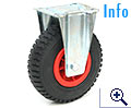 Luft-Bockrolle 225x65mm mit Kunststoff-Speichenfelge