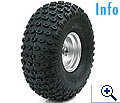 Kenda Scorpion 2PR Stollenreifen 22x11.00-8 mit Stahlfelge