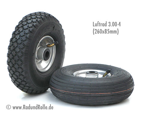 Luftrad Bollerwagen 260x85mm 3.00-4