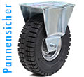 Bockrolle mit Superelastikrad 251x84mm